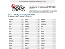 Tablet Screenshot of indianabingo.com